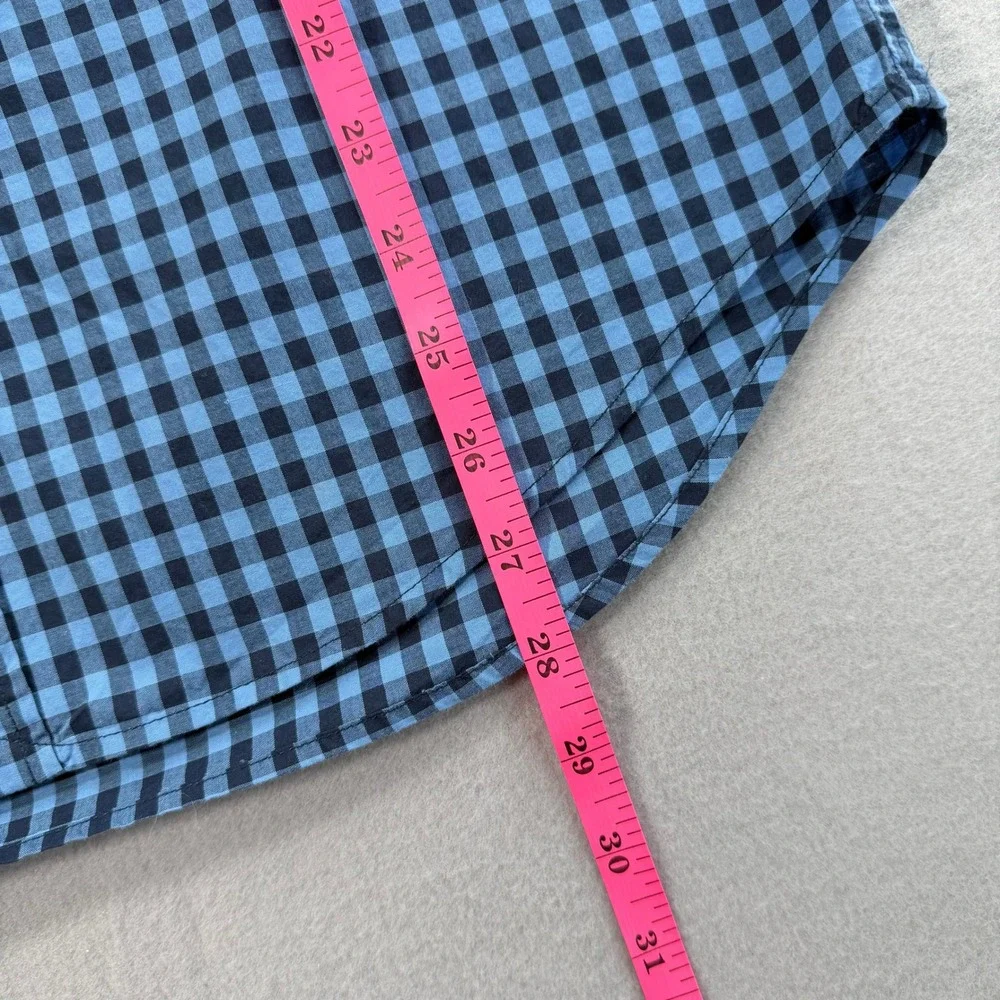 Ralph Lauren Blue Long Sleeve Button Down Shirt Boys XL 18-20 Gingham